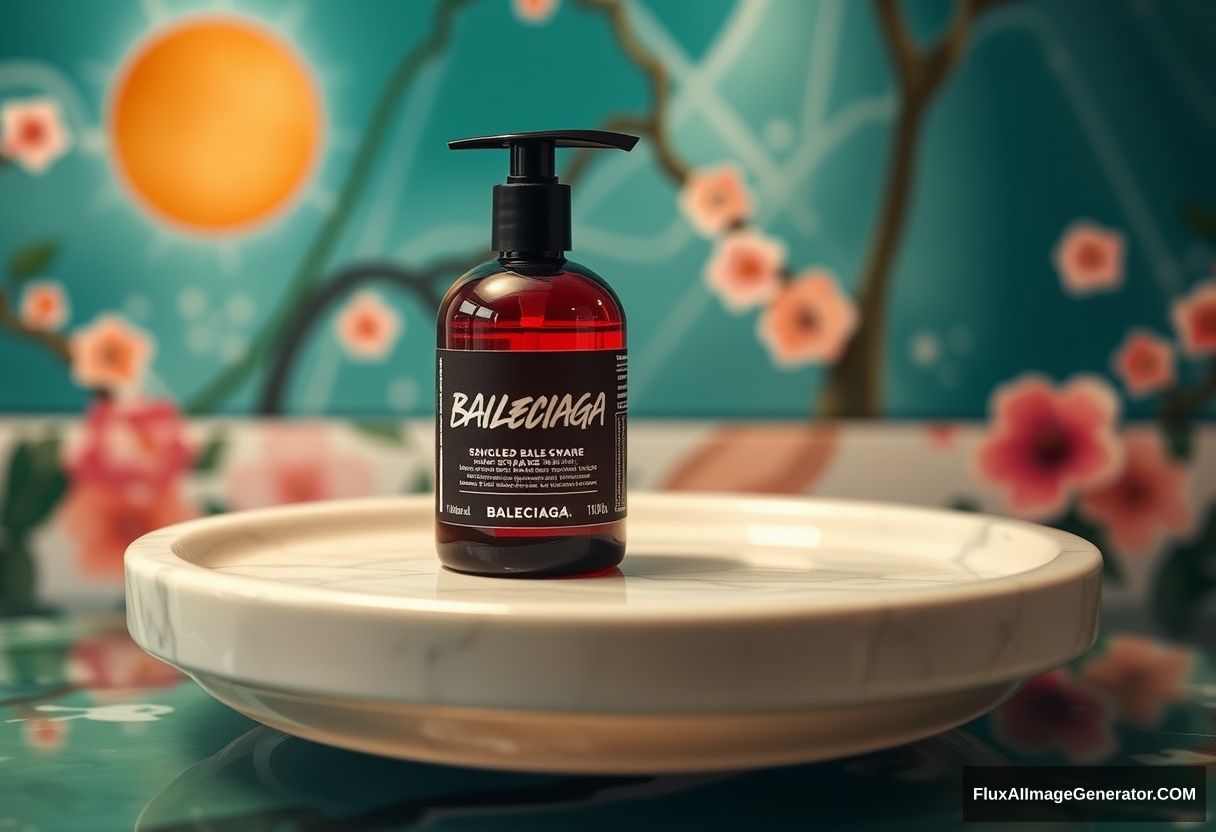 Balenciaga Lush bodywash, Japanese background