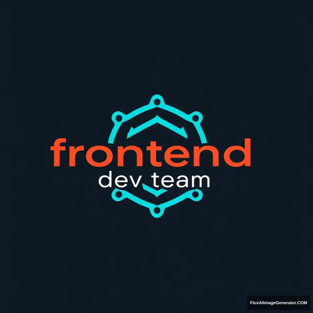 Create a logo for <frontend dev team1>  
We are 8 members of developers.  
Make it simple!!!! Creative!! - Image