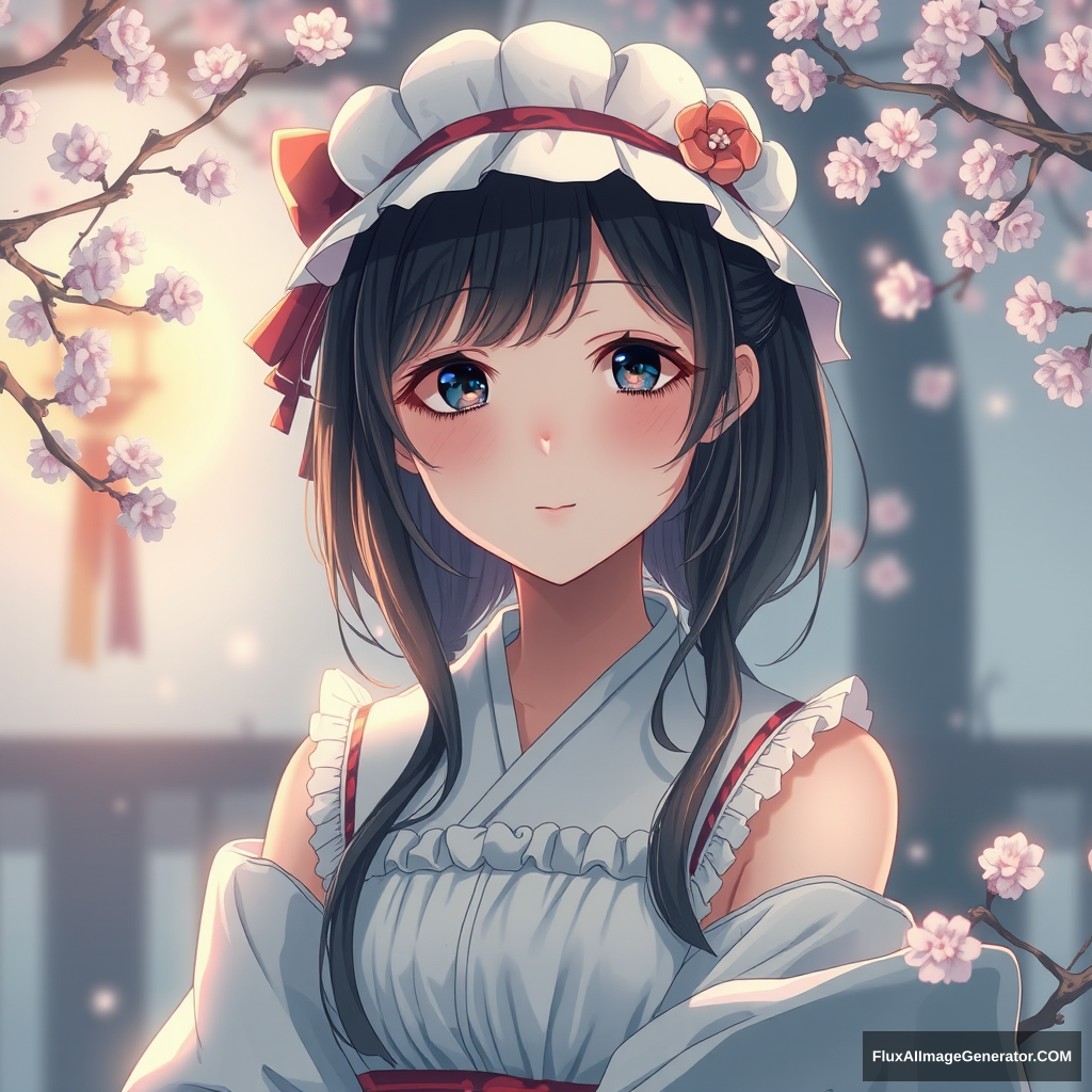 nostalgic atmosphere, young beautiful girl, ultra detailed, official art, unity 8k wallpaper - Image