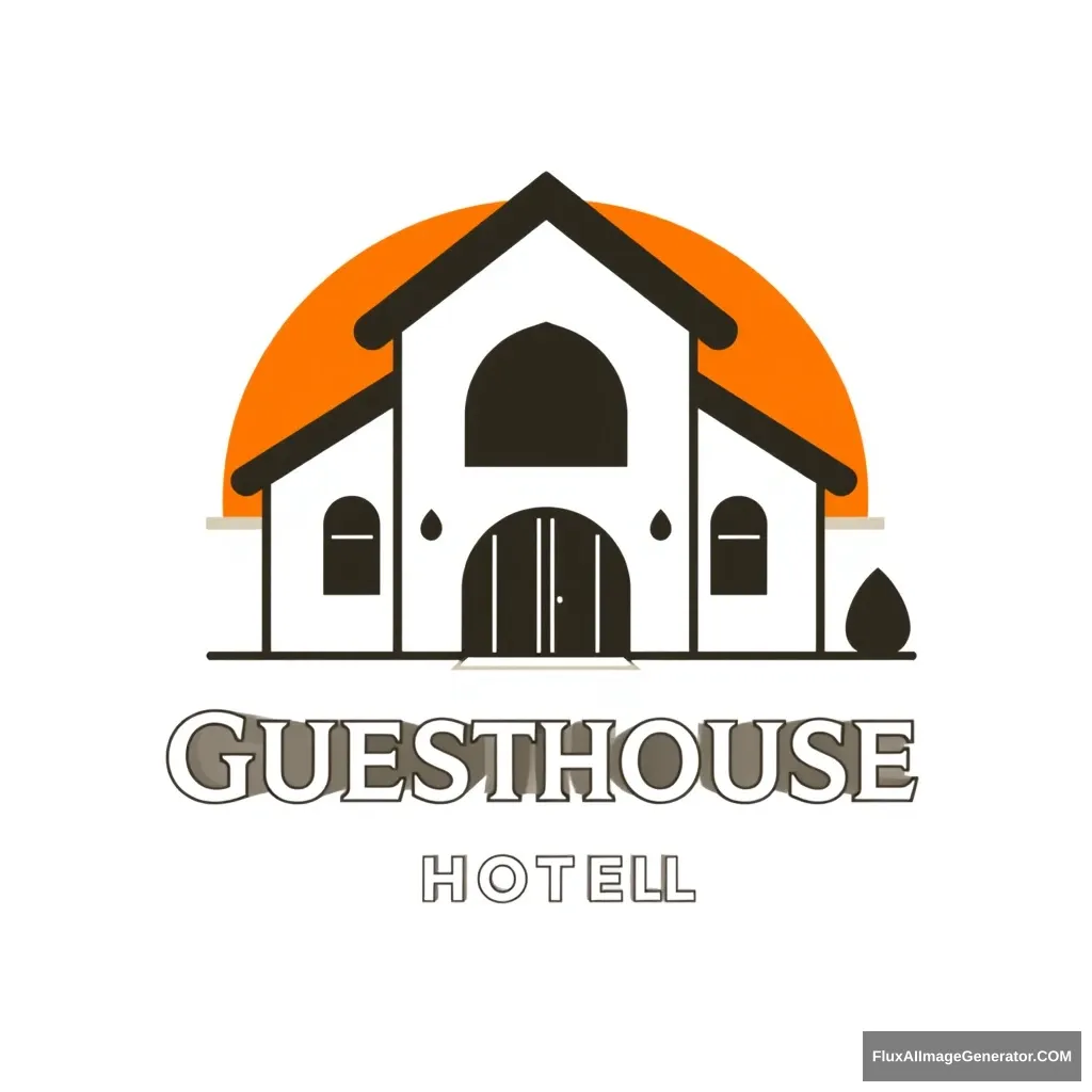 "Guesthouse hotel logo"