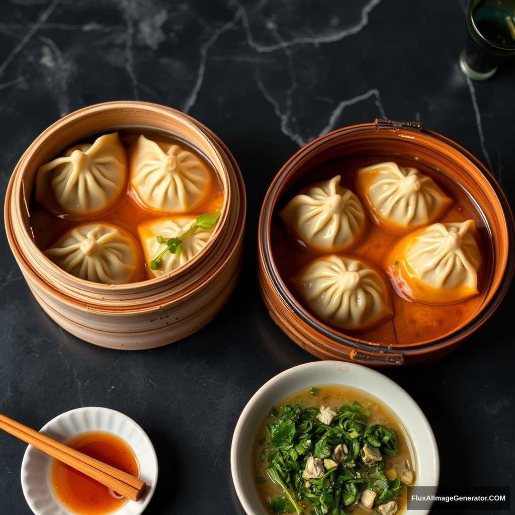 Shanghai soup dumplings