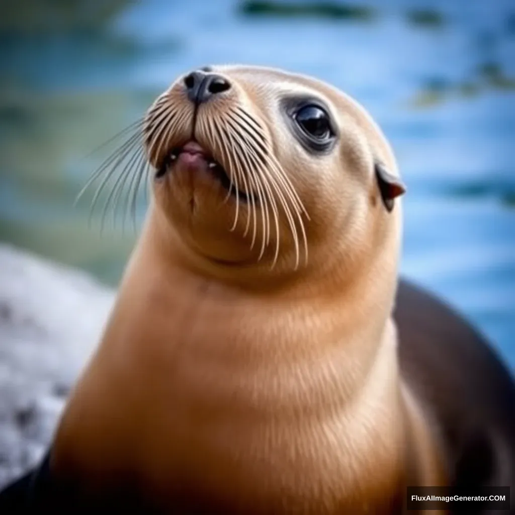 Cute sea lion. - Image