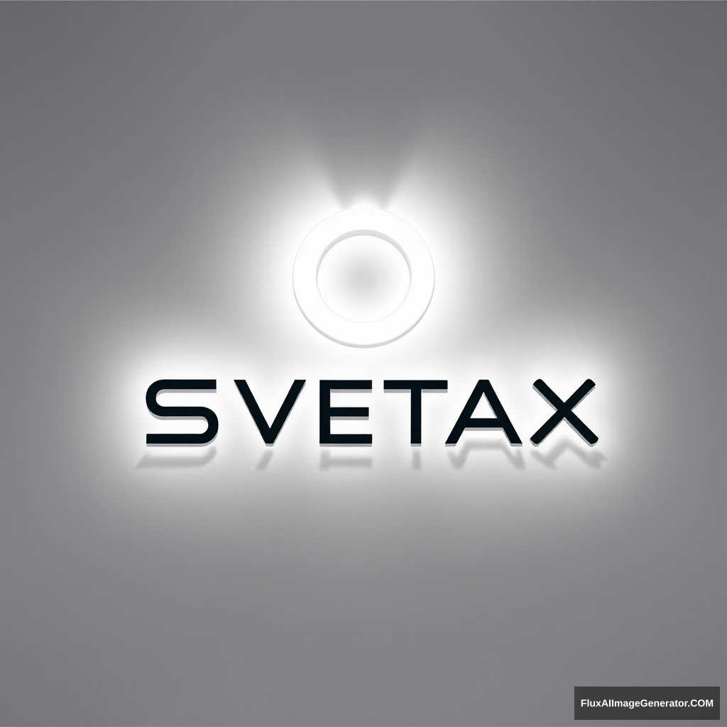 Modern “SVETAX” Led luminaire logo - Image