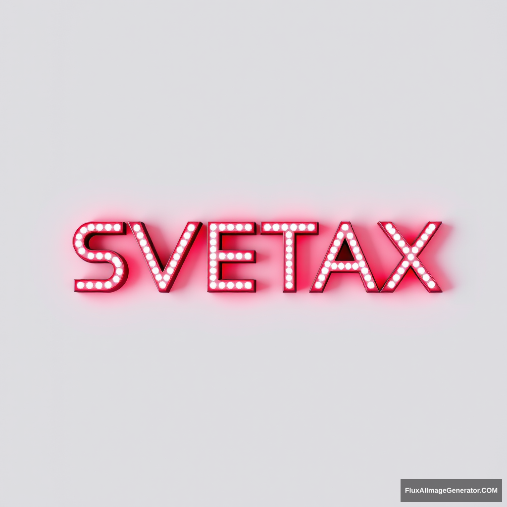 Creative “SVETAX” LED luminaire logo - Image