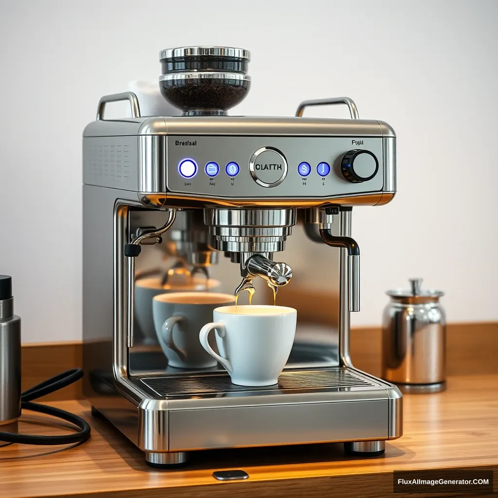 A coffee machine, beautiful.