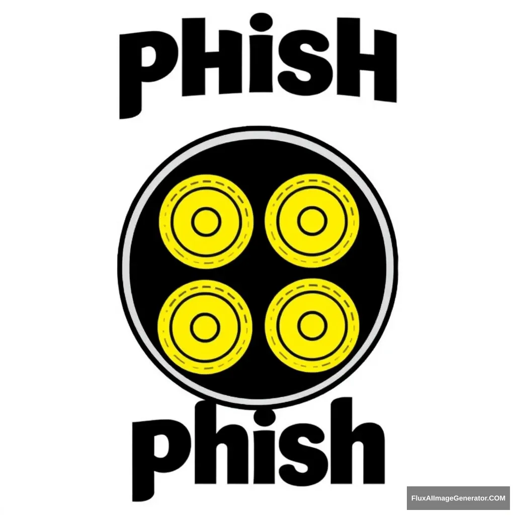 the band phish's logo that says "5wheels" instead of phish - Image