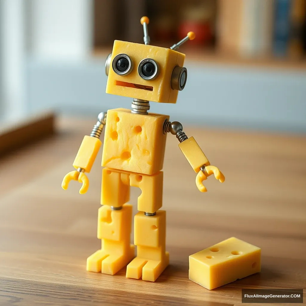 "Robot made of cheese"