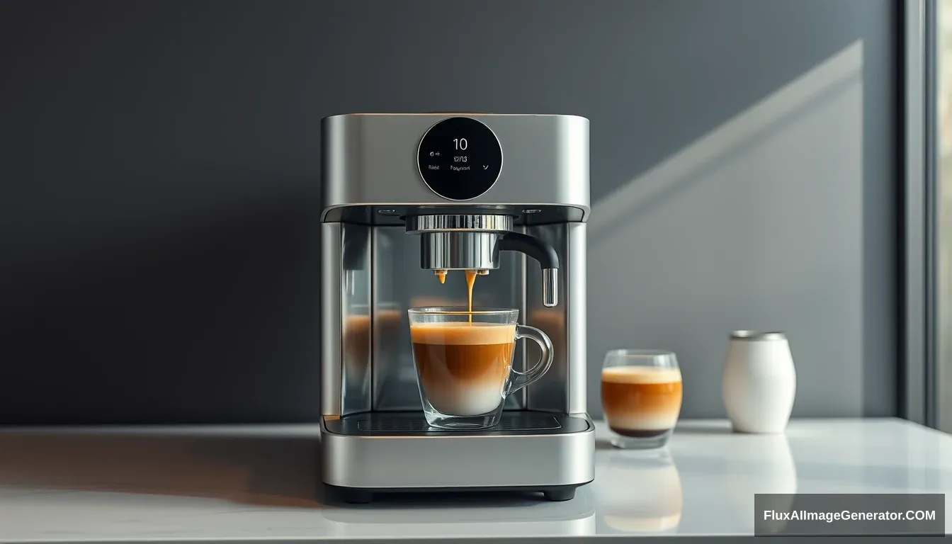 A coffee machine, beautiful, xiaomi style.