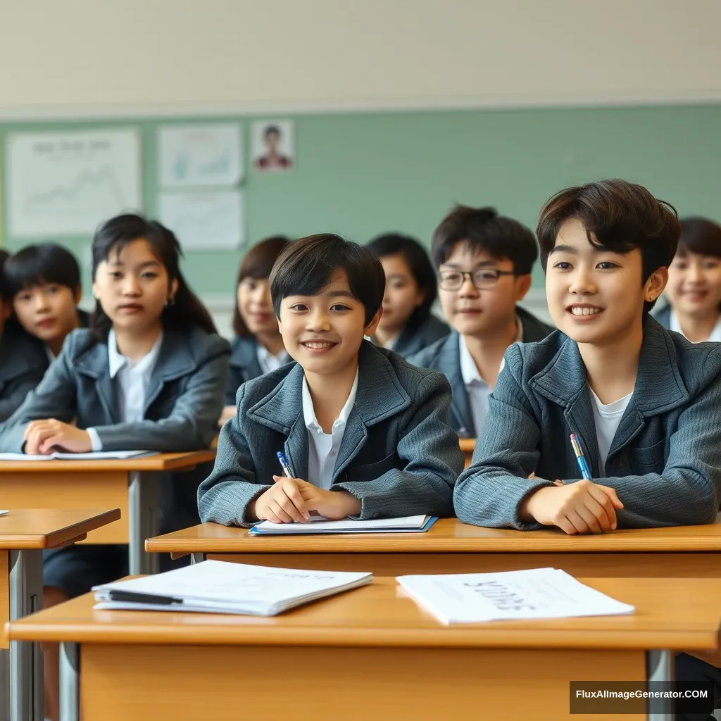 'The appearance of Korean students in class' - Image