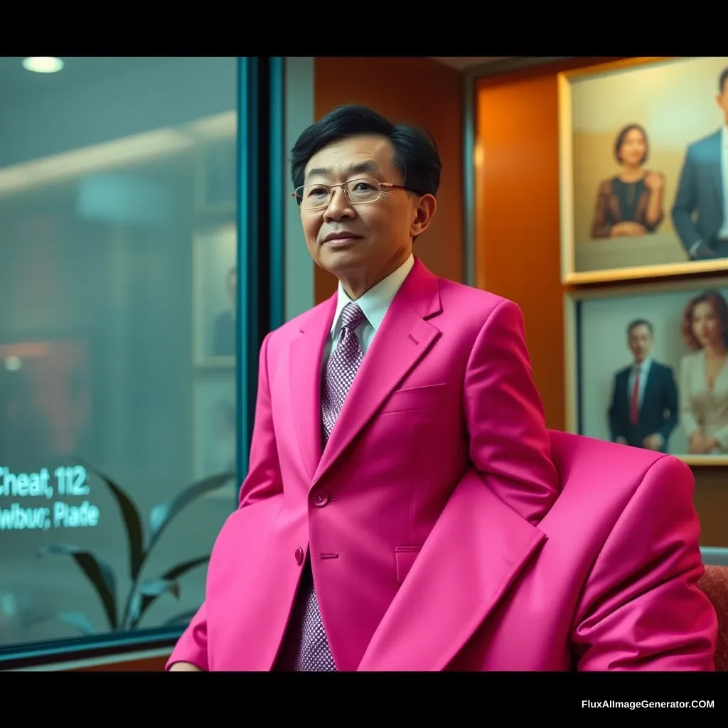 Imagine Lee Hsien Loong wearing a pink suit.