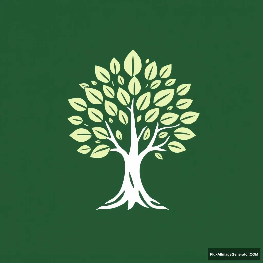 Make a logo for the ForestBond app. I want a tree with many leaves. The tree should look like a woman. - Image