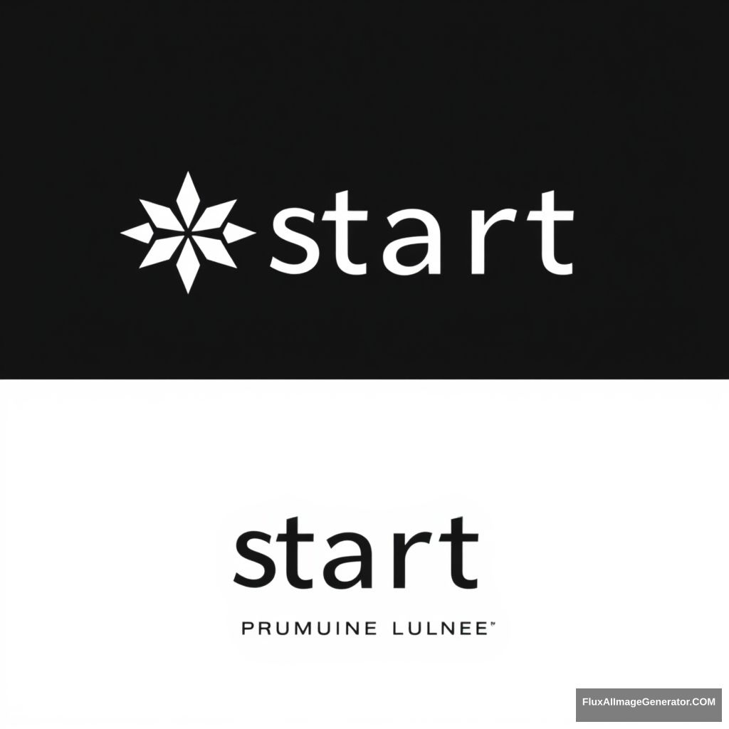 Minimalist black and white logo for a premium airport lounge, featuring the letter 'S' for 'Start' with a six-pointed star incorporated, sleek and elegant.