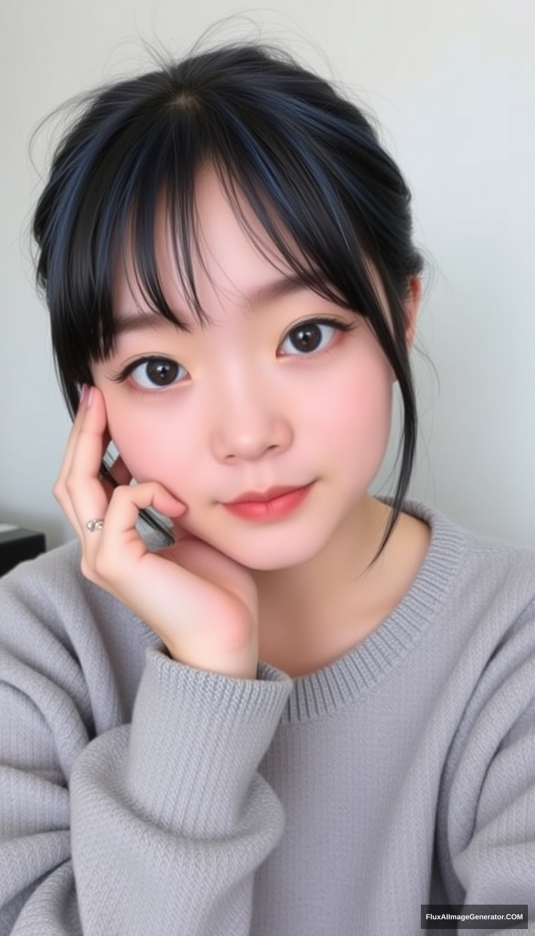 A teenage girl with dark blue hair and blue highlights. Many people, such as Ruby Hoshino, Abiko Samejima, Yoriko Kichijouji, and Kana Arima, consider her to be very beautiful.

Before her controversy, she did not stand out according to LoveforReal's audience, giving the impression that neither her personality nor her looks were remarkable. However, after overcoming her controversy, she began to emulate Ai Hoshino, mimicking her appearance and expressions, including Ai's iconic star in her eyes. Over time, she also grew her hair, which seemed to symbolize her new style and her determination not to let the past hold her back. Later, she admitted that her transformation was an attempt to imitate Ai for Aqua's sake, and once the production for The 15 Year Lie concluded, she cut her hair short again.

Her short hairstyle was reminiscent of the one she had as a child, which resembled her past idol, Kana. This was extremely effective, as even Kana's staff and fans were deceived by her strikingly similar appearance. - Image