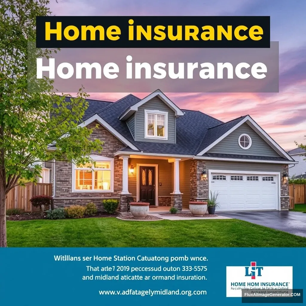 Poster for home insurance. Midland Ontario