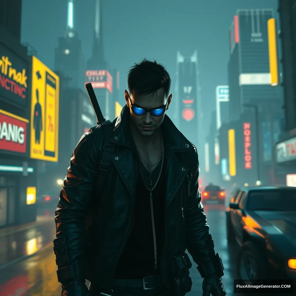 A computer game in the Action/RPG genre set in an open world, developed and published by the Polish studio CD Projekt. The game takes place in 2077 in Night City, a fictional North American city from the Cyberpunk universe created by Mike Pondsmith. Players control a customizable protagonist named V, who works as a mercenary and possesses skills in hacking and combat.