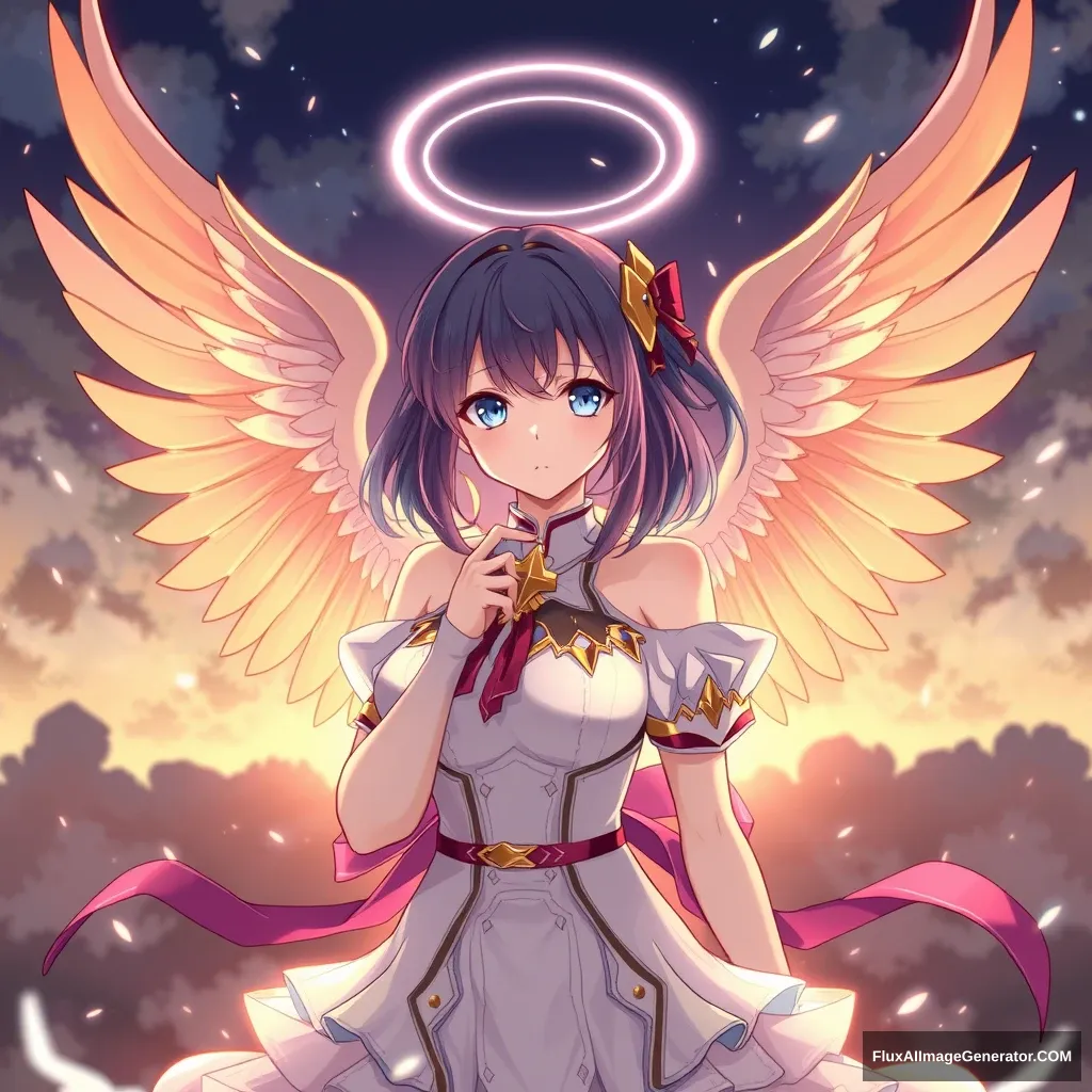 "Female Anime Archangel"