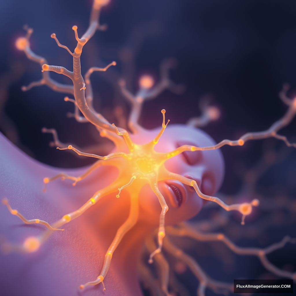 The neuron of a sleeping psionicist violet. - Image