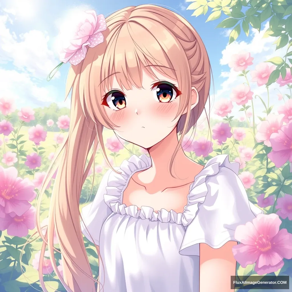 beautiful girl, CG, cute, summer