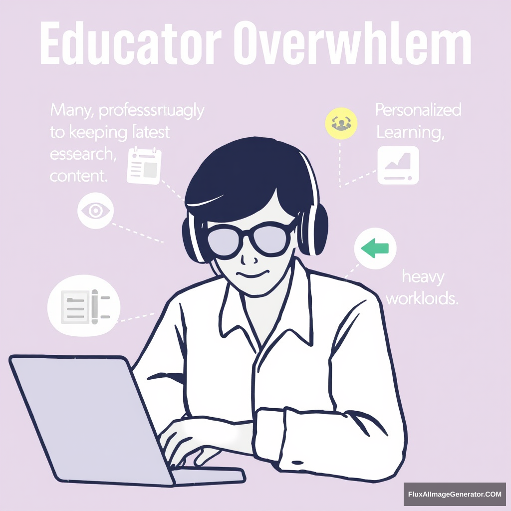 Educator Overwhelm: Many professors struggle to keep up with the latest research, create engaging content, and provide personalized learning experiences while managing heavy workloads.