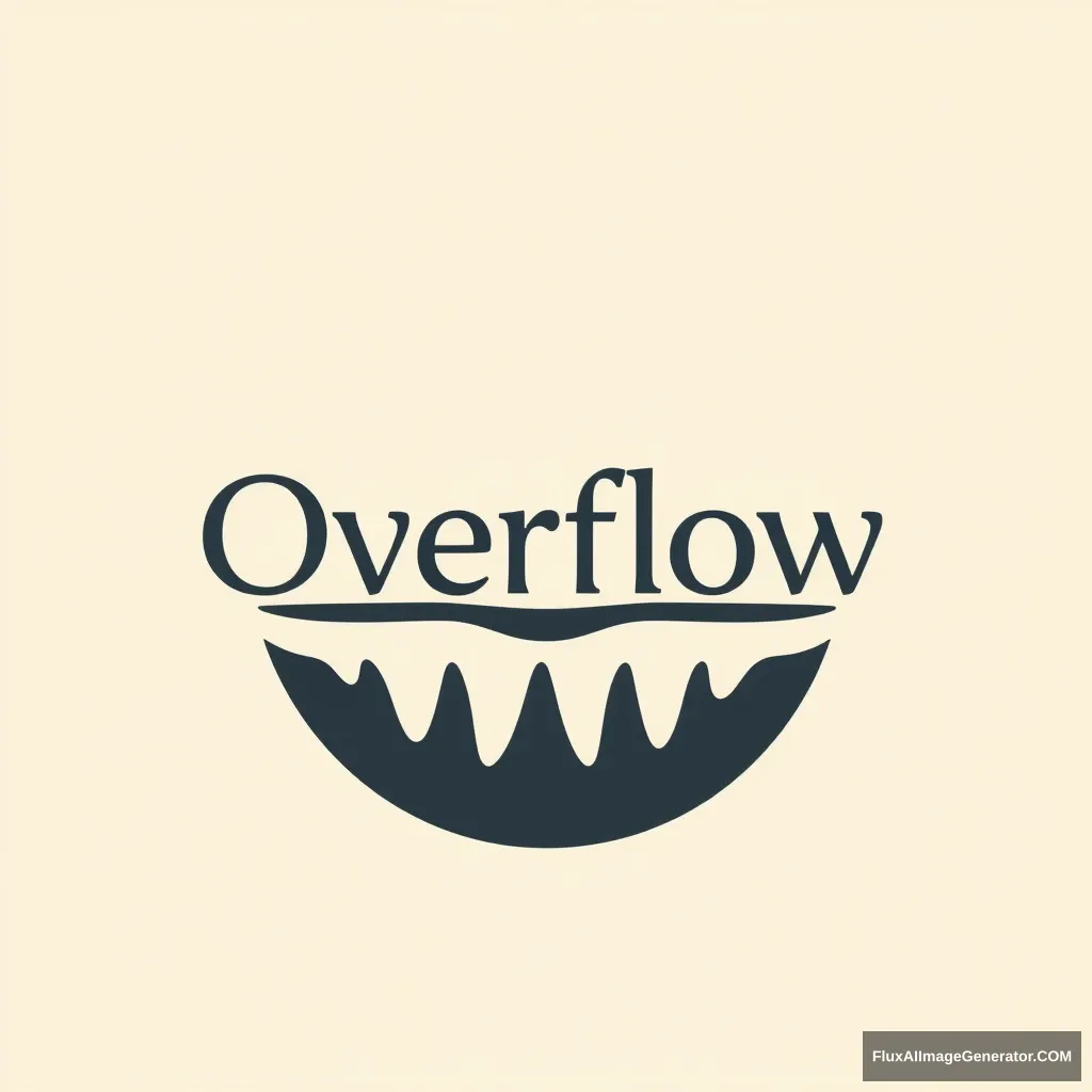 "Overflow", logotype, sans-serif style.