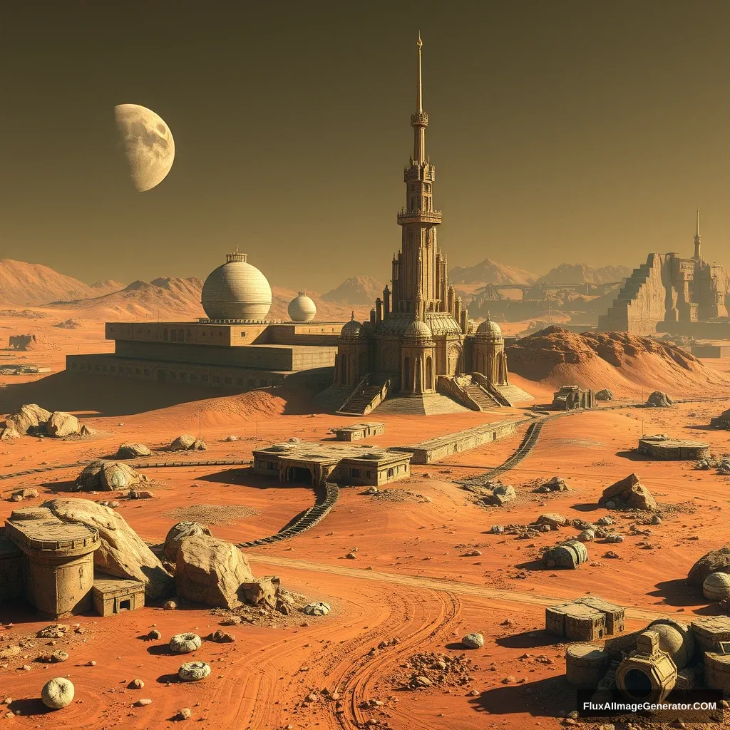 "Logged into Mars, saw strange buildings."