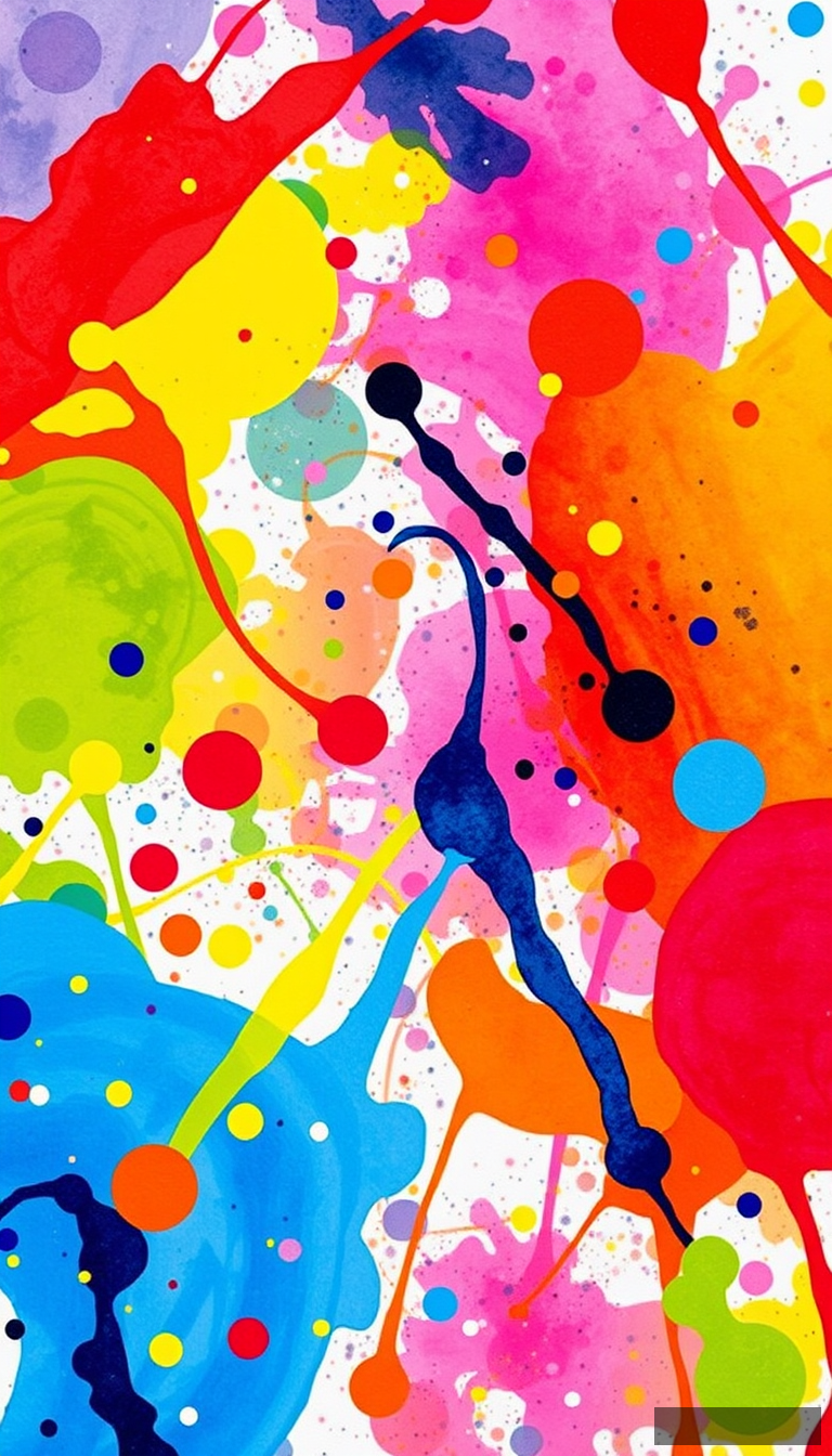 "Colorful paint splatter background abstract ink splatter pattern tablecloth"