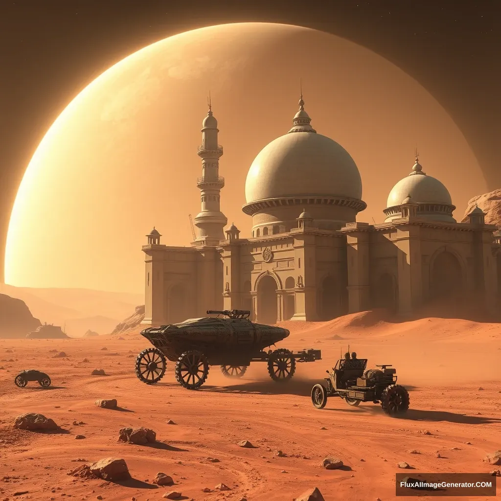 "Logged into Mars, saw strange buildings, and there were people using strange vehicles." - Image