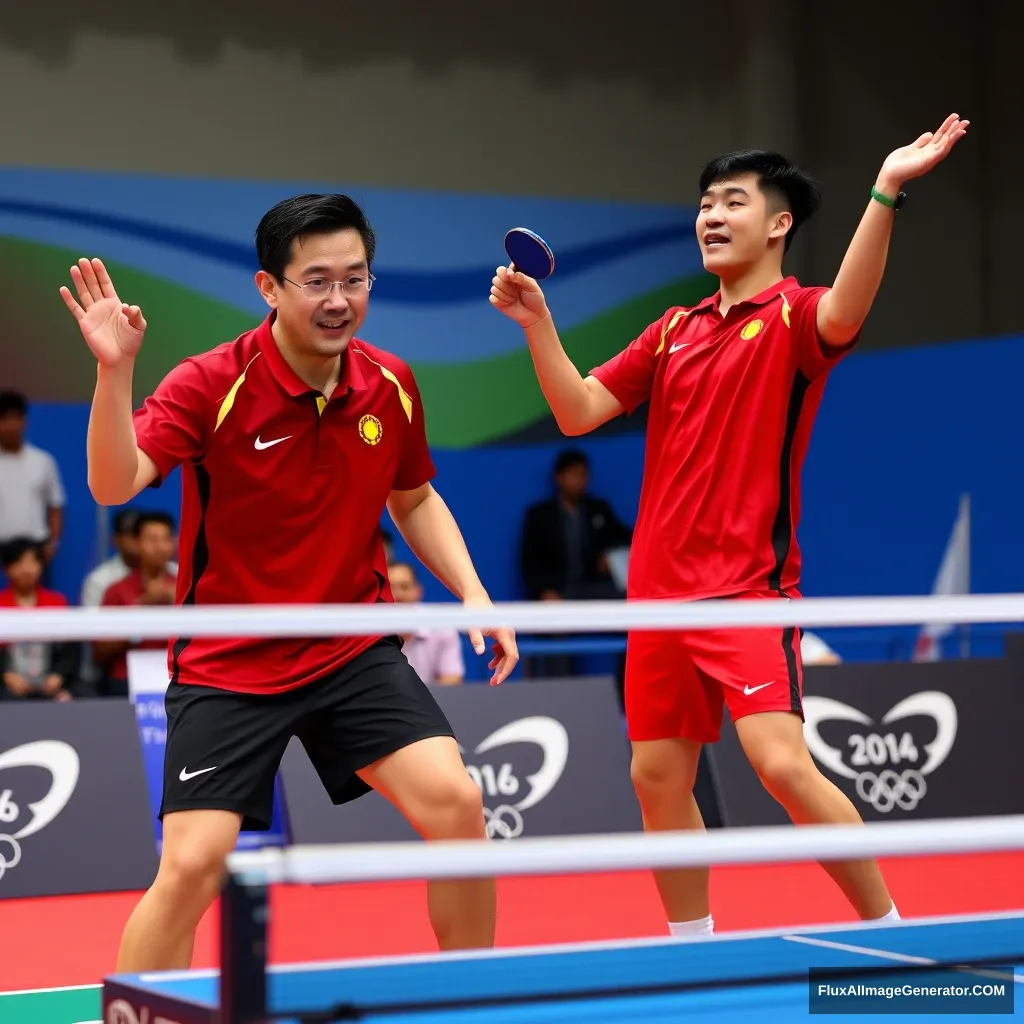 In this match, veteran Ma Long, who has competed in the Olympics four times, showed steady performance, securing 1 point in the doubles match. Wang Chuqin also participated in both doubles and singles to help the team achieve 2 points.

In the first doubles match, Ma Long teamed up with Wang Chuqin against the duo of Zhao Dacheng and Zhang Yuzhen. In the first game, Ma Long/Wang Chuqin won comfortably, 11-5. In the second game, they continued to maintain their form, winning 11-9. In the third game, Ma Long/Wang Chuqin did not give their opponents many chances, finishing with a score of 11-5. Ultimately, Ma Long/Wang Chuqin easily took the match 3-0 to secure 1 point.

In the second singles match, Fan Zhendong faced Lim Jong-hoon, winning 3-1 (11-7, 9-11, 11-9, 11-6). In the third singles match, Wang Chuqin played against Zhang Yuzhen, and Wang Chuqin also won 3-1 (11-7, 6-11, 11-8, 11-9), while Ma Long continuously cheered for Wang Chuqin from the sidelines.

In the Round of 16 match held yesterday, the Chinese men's table tennis team defeated the Indian team 3-0. In the first match, Ma Long/Wang Chuqin won 3-0 against Desai/Taka, in the second match, Fan Zhendong triumphed 3-1 over Achanta, and in the third match, Wang Chuqin won 3-0 against Taka.

Since the Beijing Olympics, where the men's and women's doubles events were replaced by team events, the Chinese men's table tennis team has claimed gold in all four Olympic Games. In Paris, the Chinese men's team will aim to chase the fifth consecutive gold medal in the Olympic men's team event.