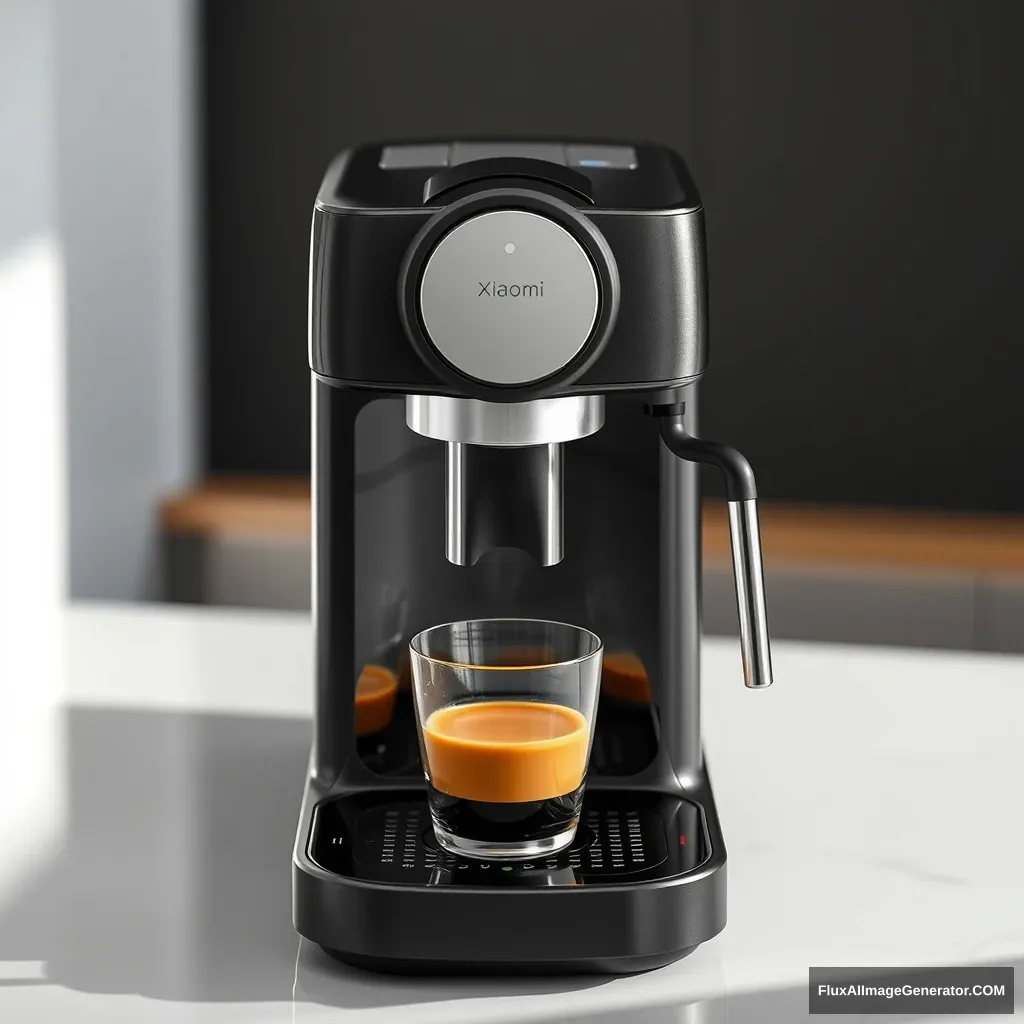 A coffee machine, beautiful, Xiaomi style.