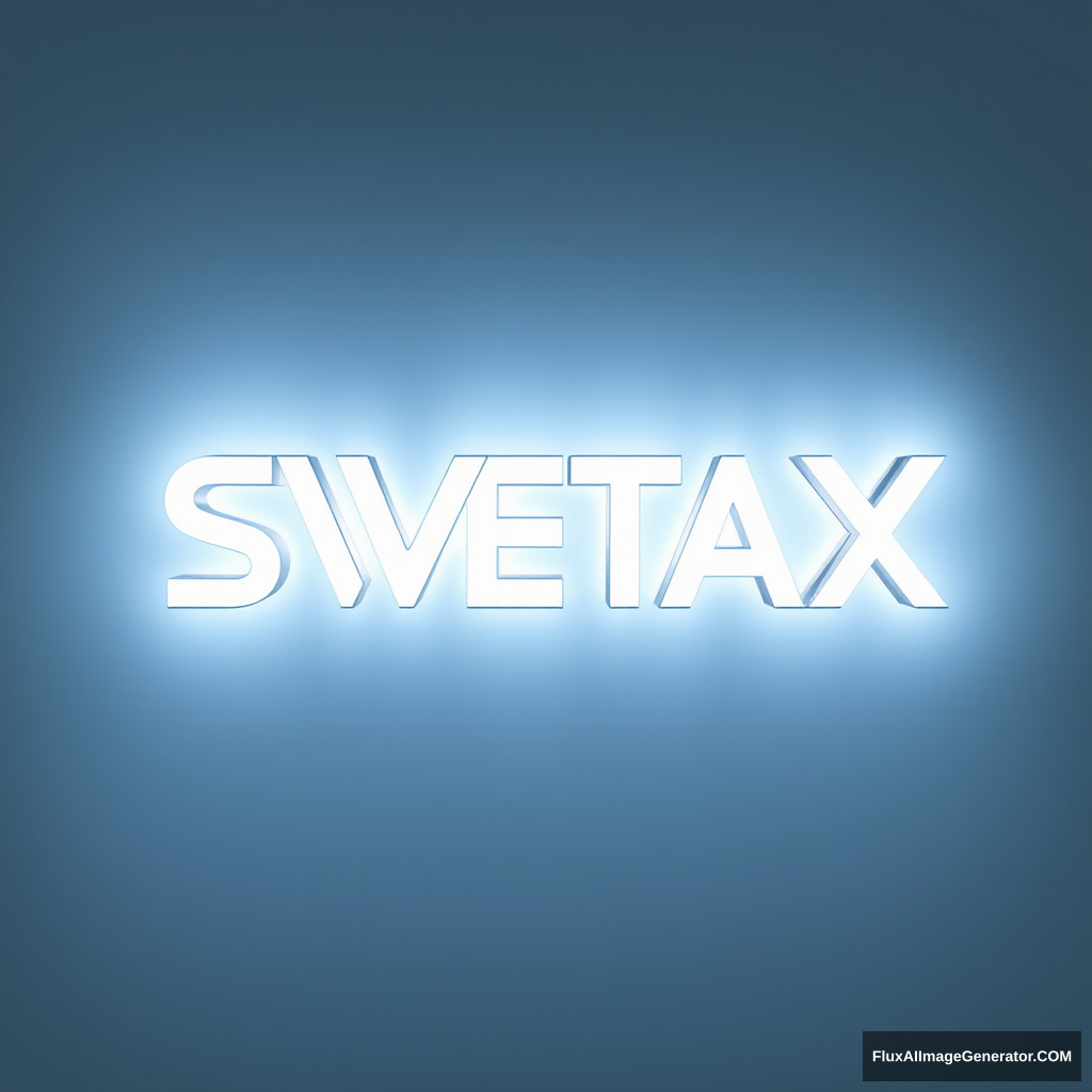 Creative “SVETAX” LED luminaire logo - Image