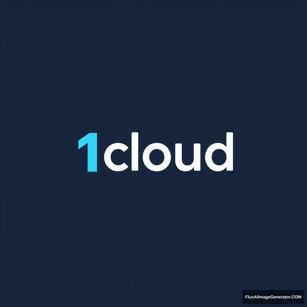 Design a logo for 1cloud. 1cloud provides one-stop cloud services. The logo should be simpler and better express the idea of resolving all cloud service needs in one go. More designs.