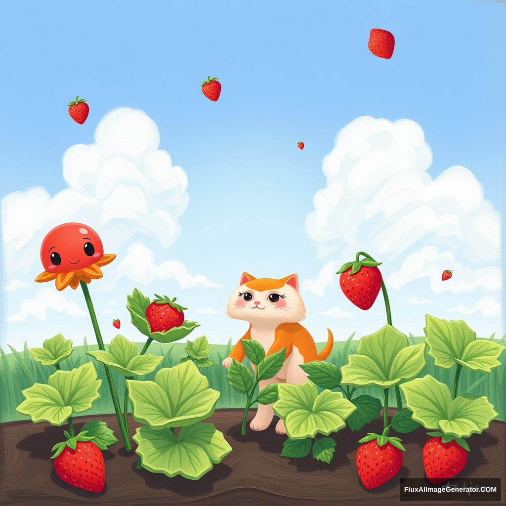 "Little Ji, Strawberry" - Image