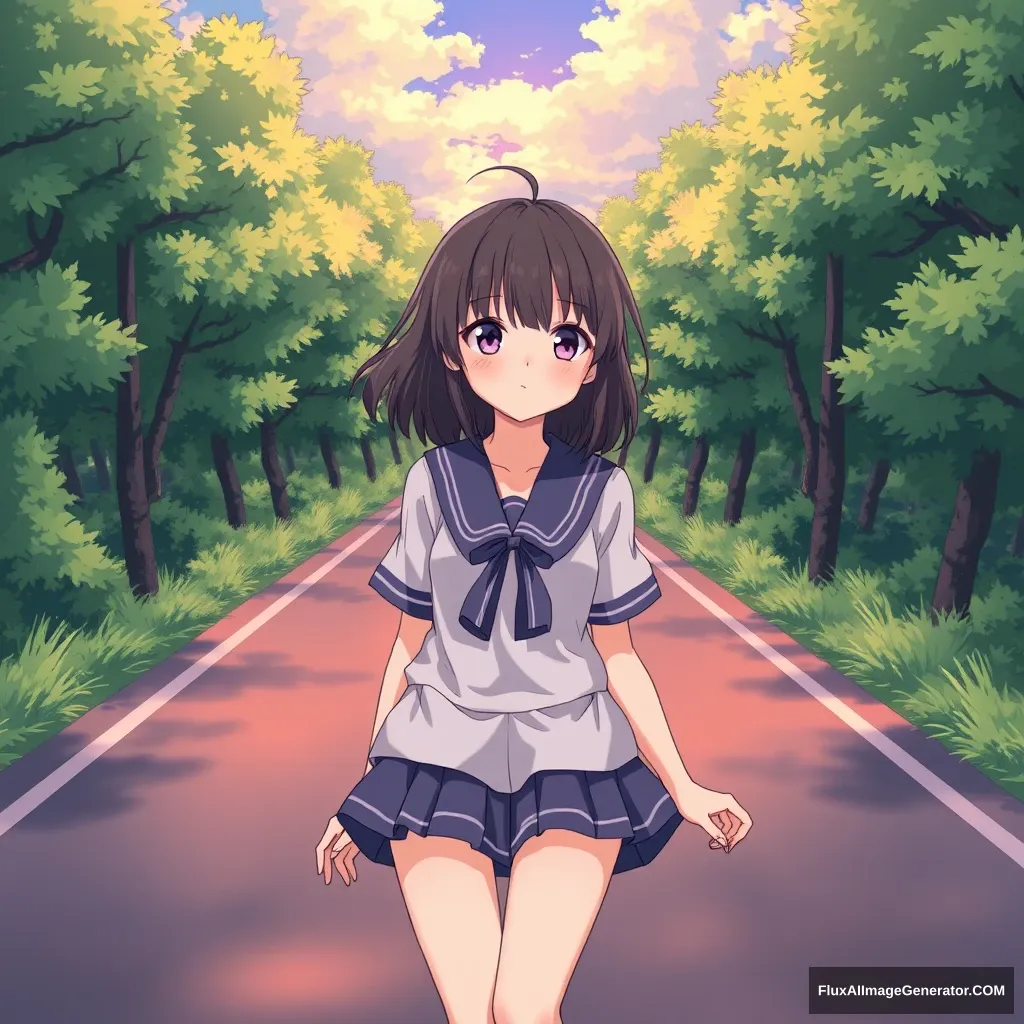 ALL Roads anime girl