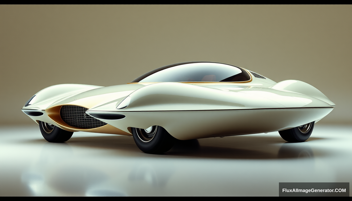 ultra futuristic concept car, circa 1965, 4k.