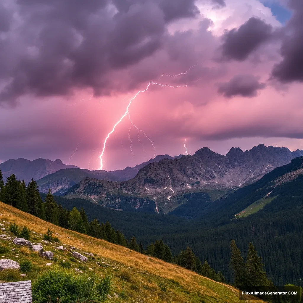 a clap of thunder in the Maritime Alps