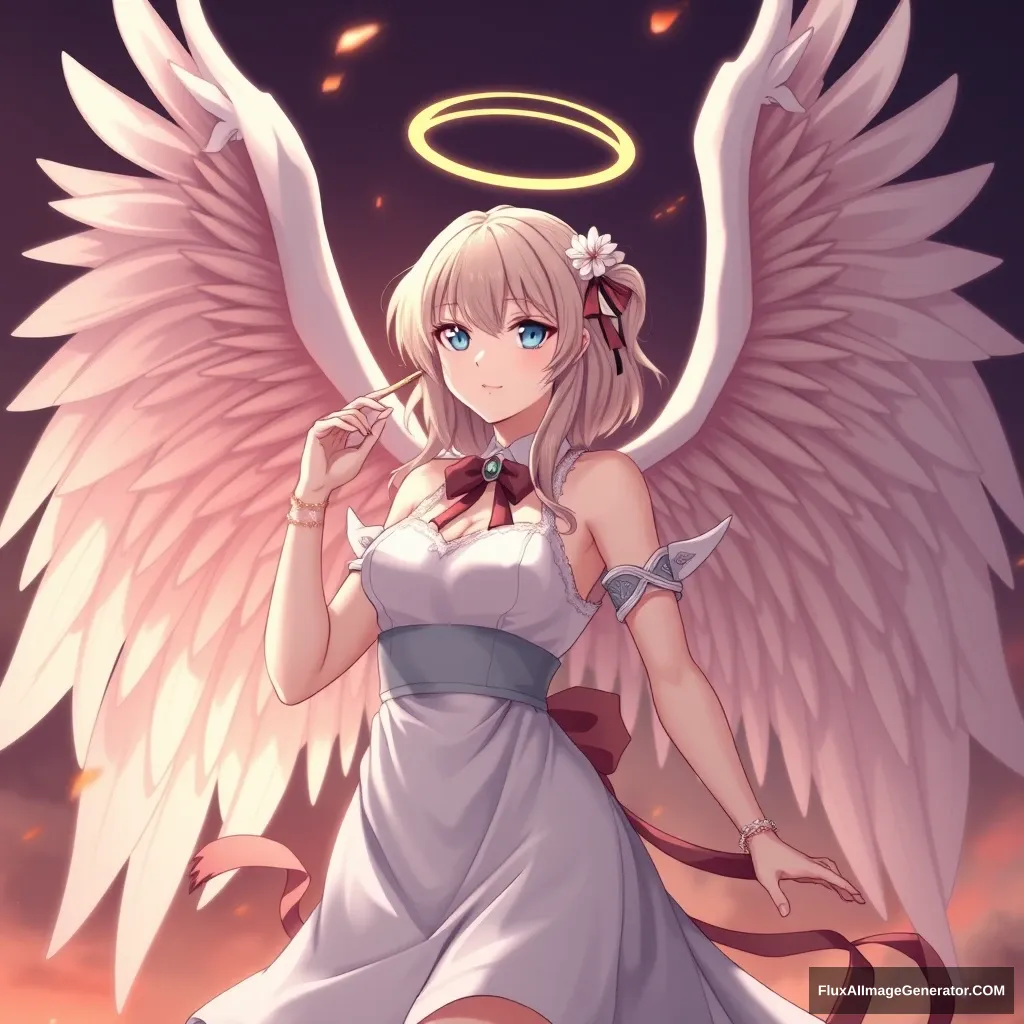 "Female Anime Archangel" - Image