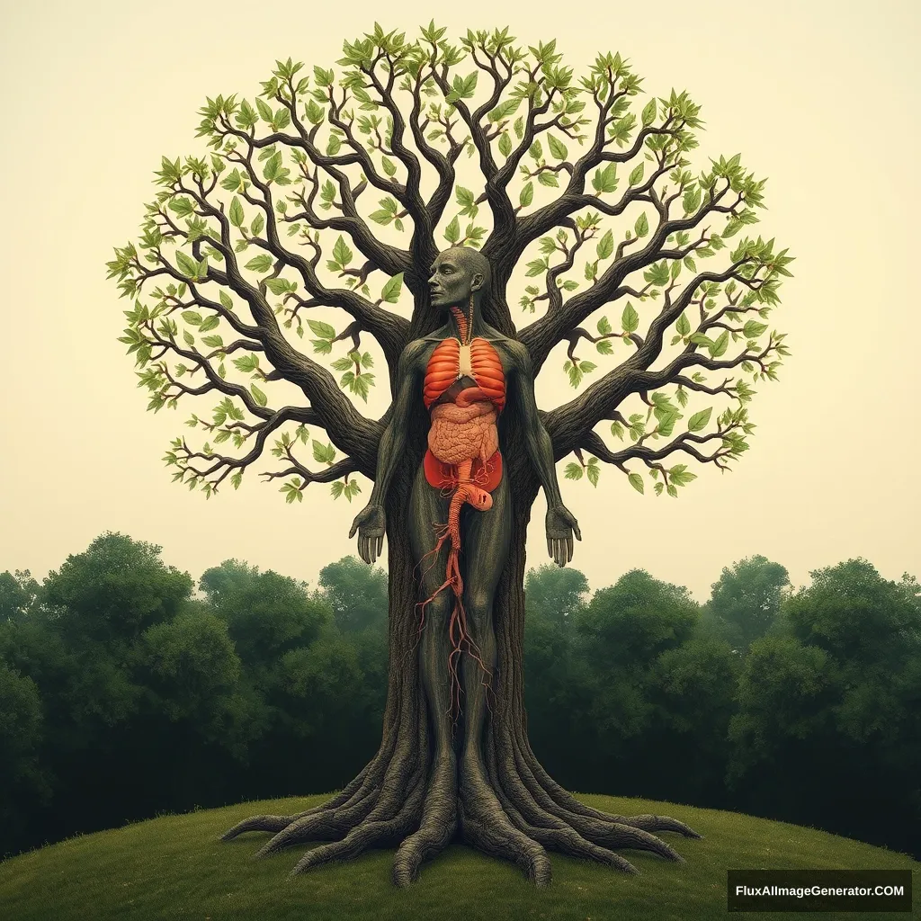 Tree with human organs - Image