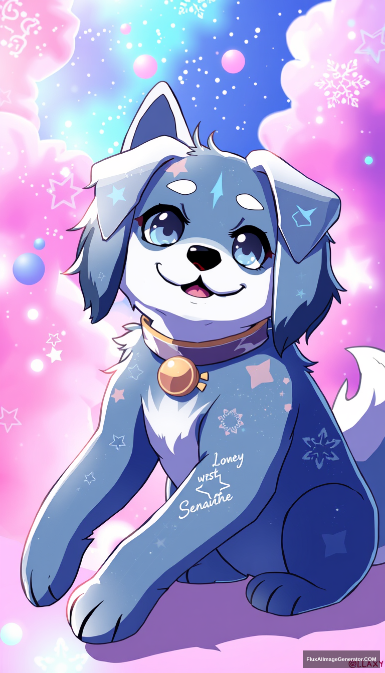 Galaxy anime dog - Image