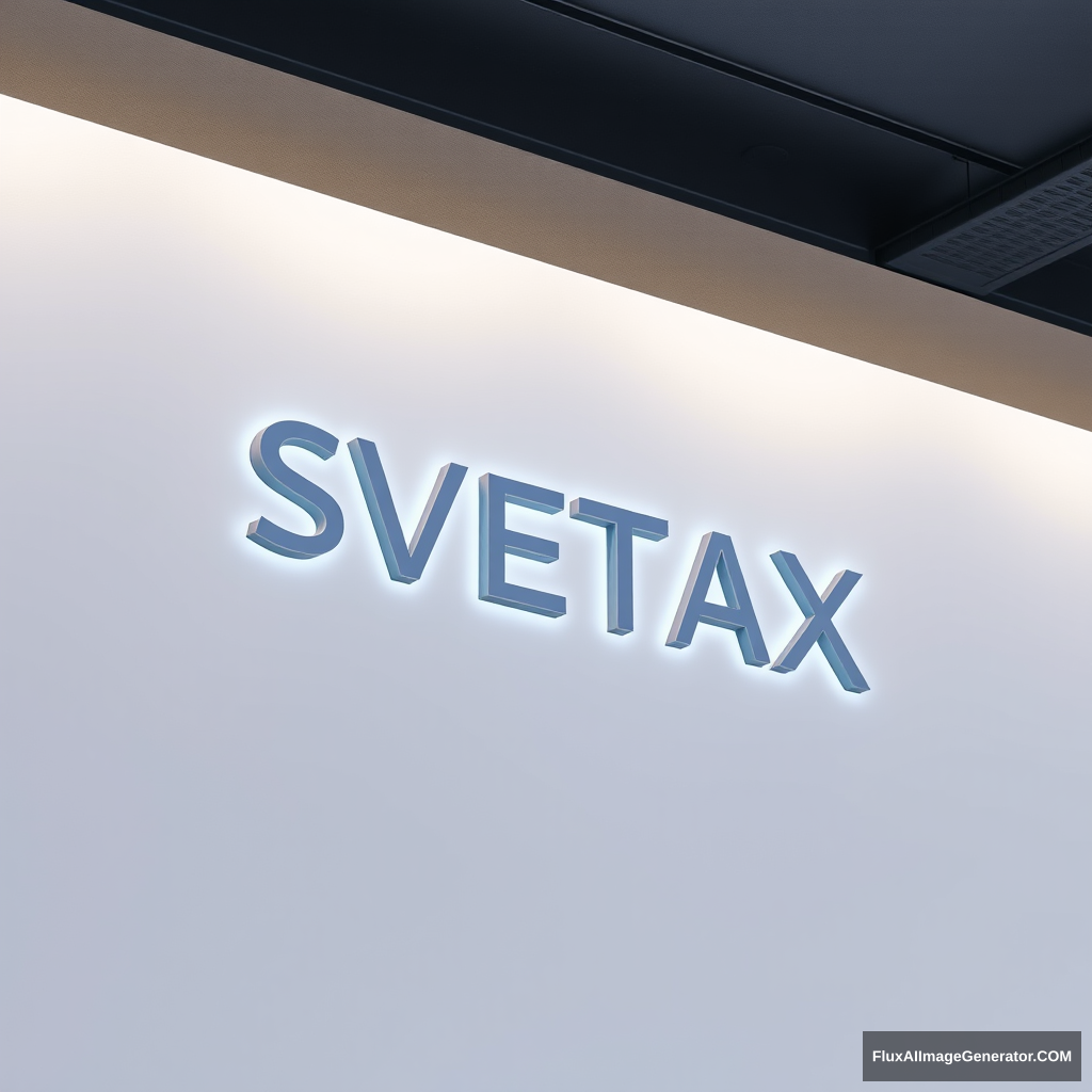 Modern “SVETAX” LED luminaire logo - Image