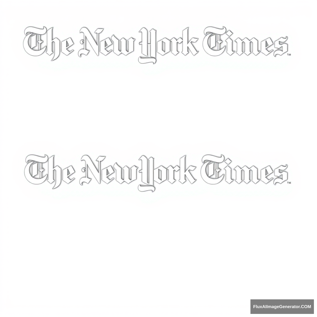 The New York Times newspaper font page - Image