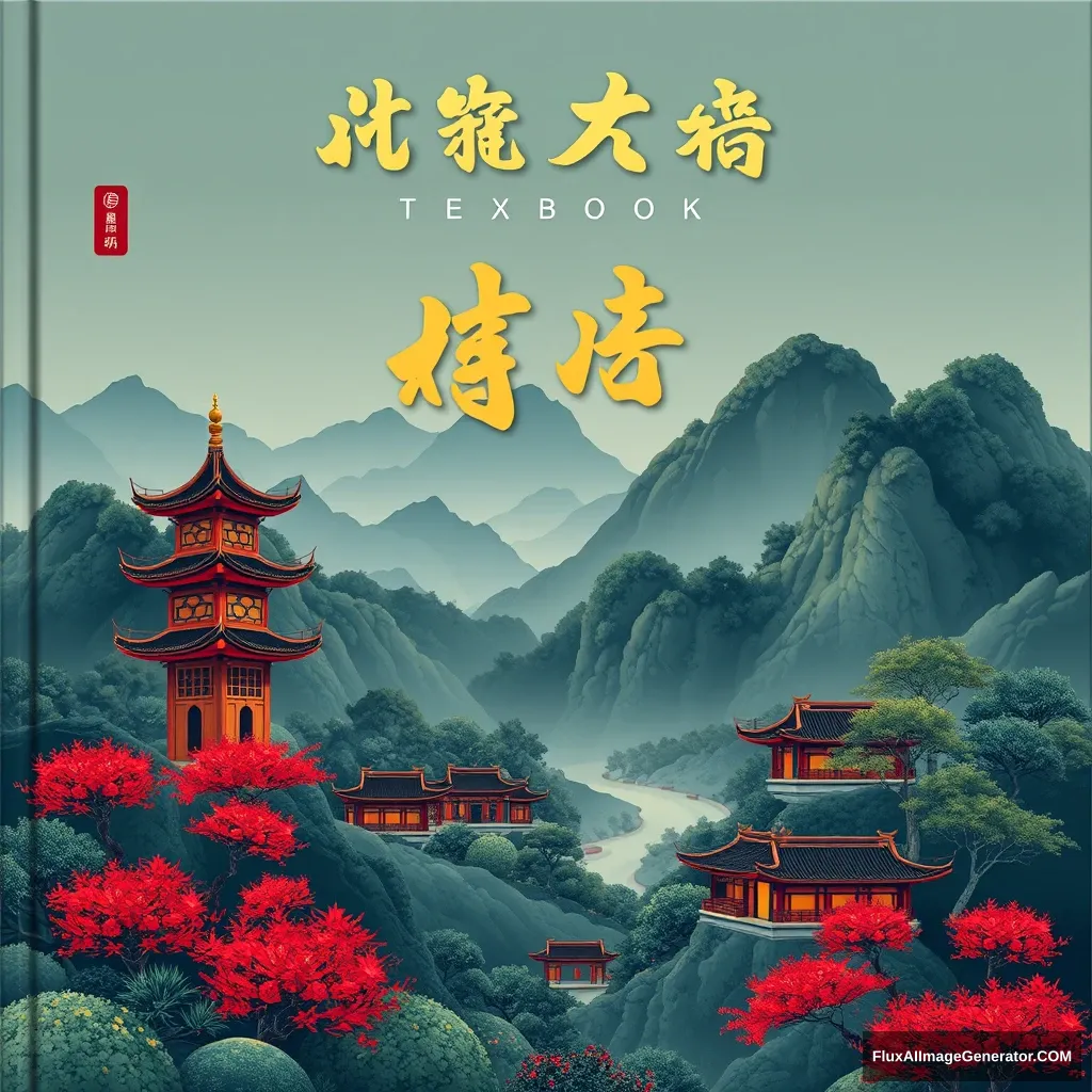 Landscape Chinese Style Textbook Cover