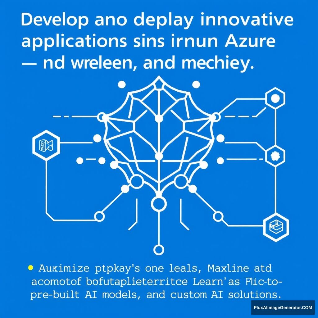 "Develop and deploy innovative applications using Azure AI and machine learning tools. Maximize business value with automated machine learning, pre-built AI models, and custom AI solutions." - Image