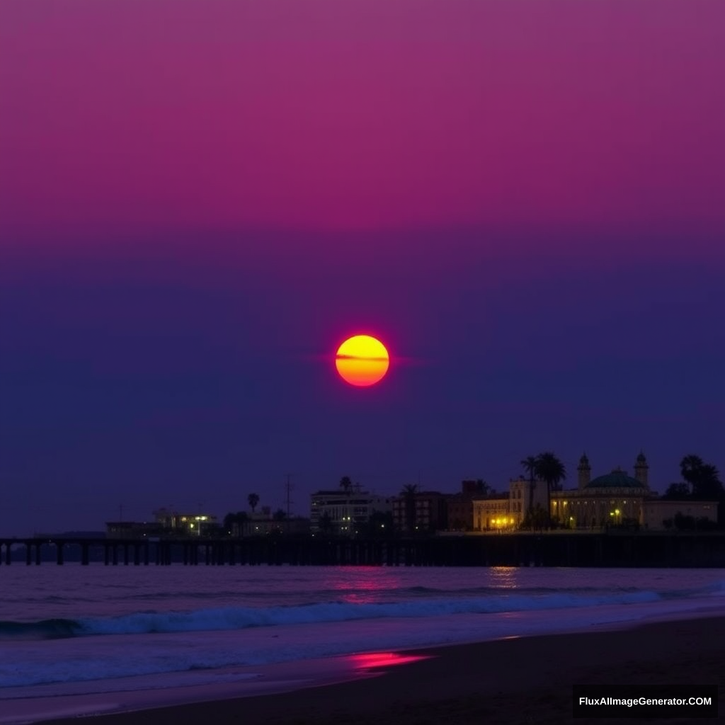 "Seaside sunset in Los Angeles" - Image