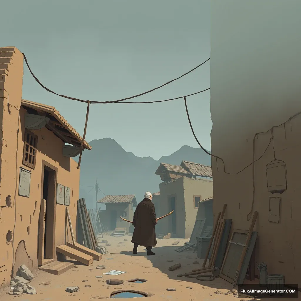 Old Wang was stabbed in the alley of Desert 2. - Image