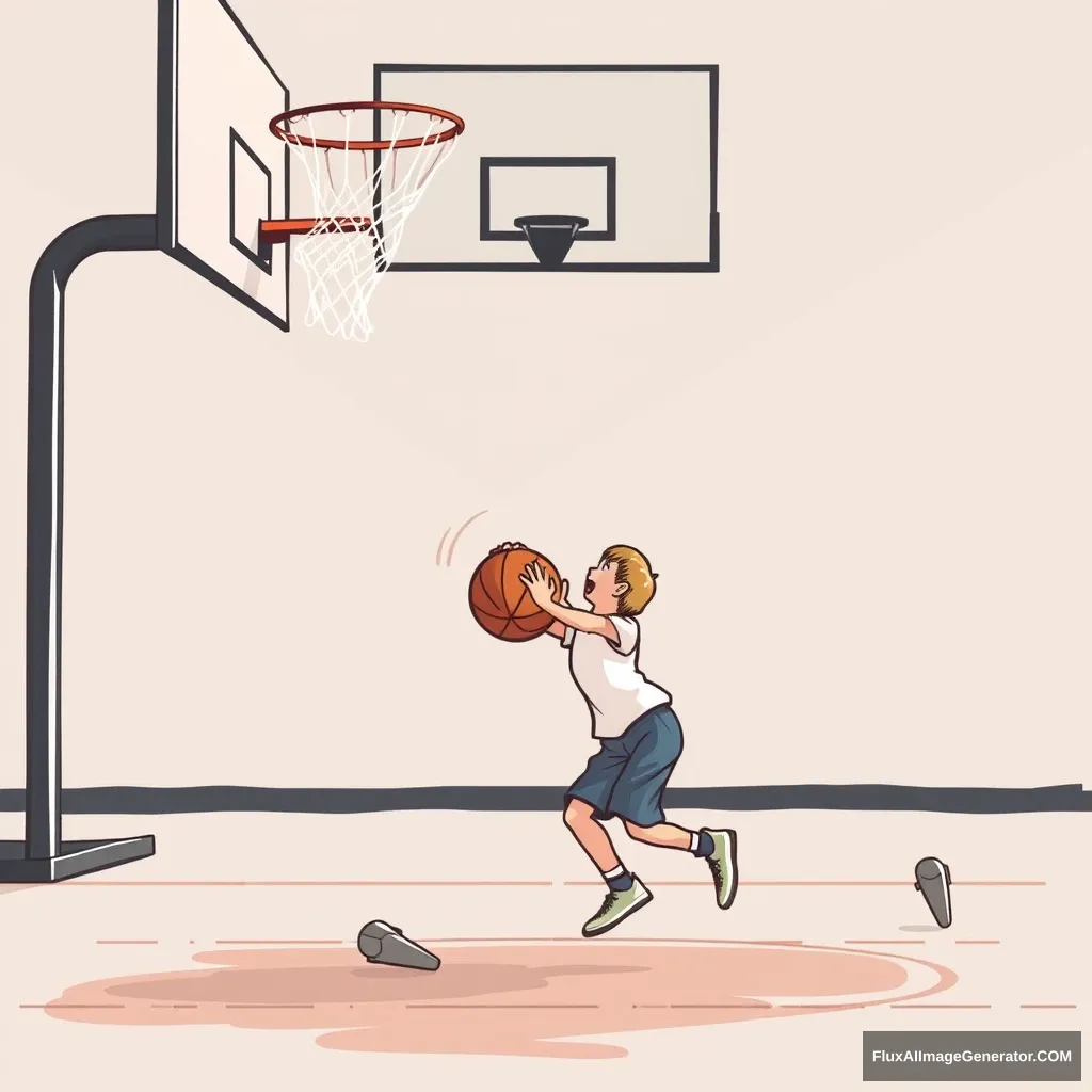 Kid basketball love - Image