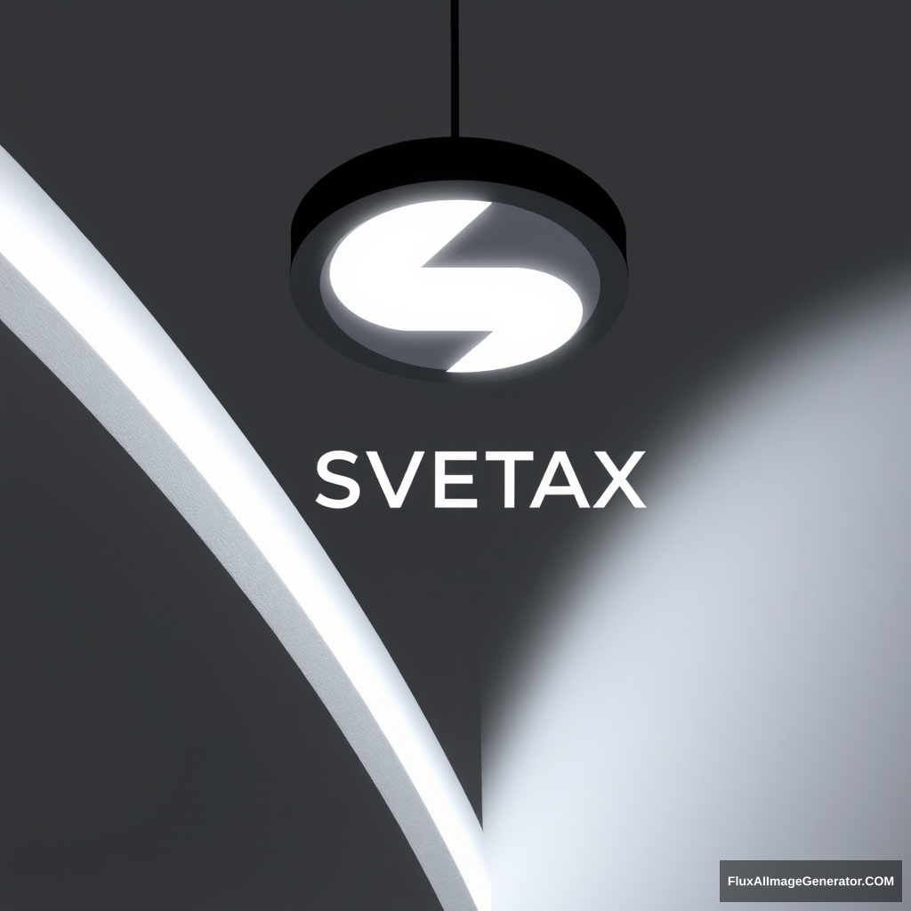 Modern “SVETAX” Led luminaire logo - Image