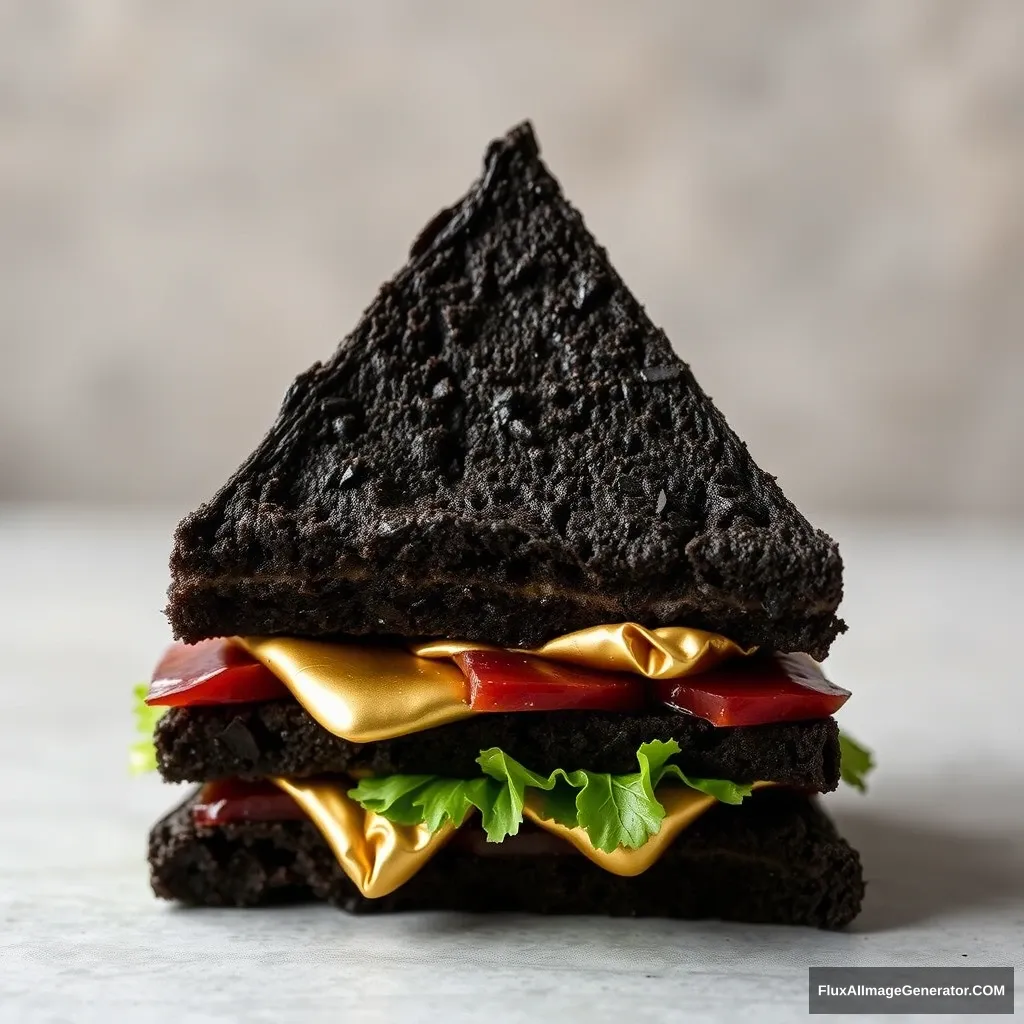 Black Gold Sandwich, Triangle - Image