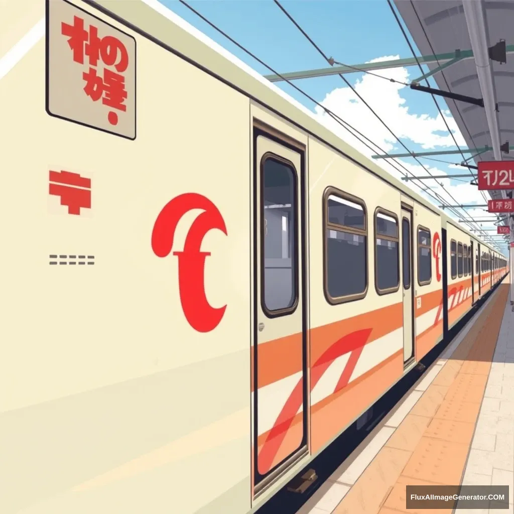 "Train anime style Japanese"