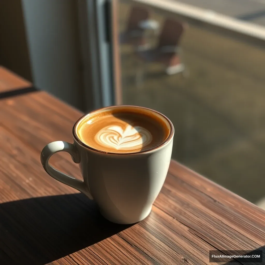 a beautiful cup of coffee in the morning - Image