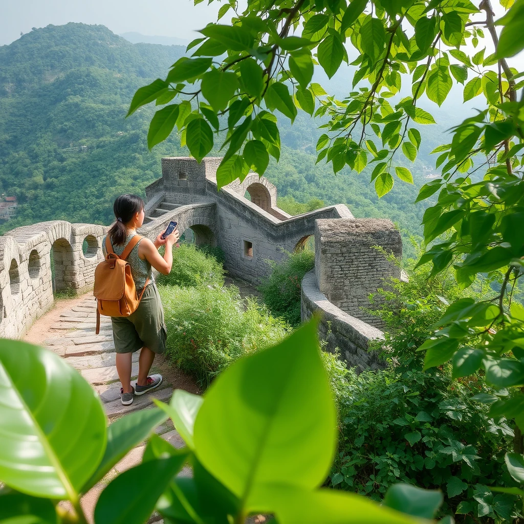 🌳 **Nature and History**: "Woman exploring trails, historical sites, every stone and leaf, stories of Cheung Chau Island, discovery, photorealistic style"